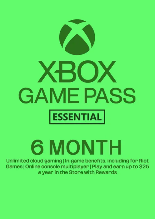 Xbox Game Pass Essential - 6 Month Membership (Europe & UK) - Xbox Key