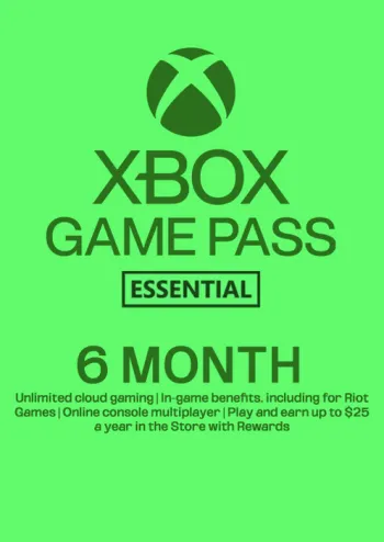 Xbox Game Pass Essential - 6 Month Membership (Europe & UK) - Xbox Key