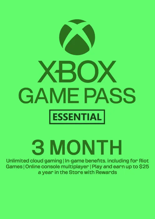 Xbox Game Pass Essential - 3 Month Membership (Europe & UK) - Xbox Key