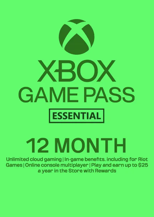 Xbox Game Pass Essential - 12 Month Membership (Europe & UK) - Xbox Key