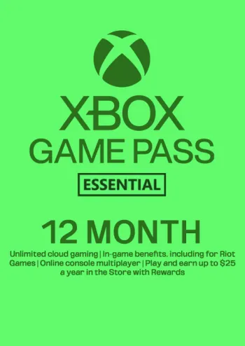 Xbox Game Pass Essential - 12 Month Membership (Europe & UK) - Xbox Key
