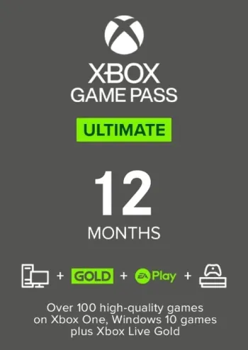 12 Month Xbox Game Pass Ultimate Xbox One/Xbox Series X|S/ (Europe & UK) - Microsoft Key - Europe & UK
