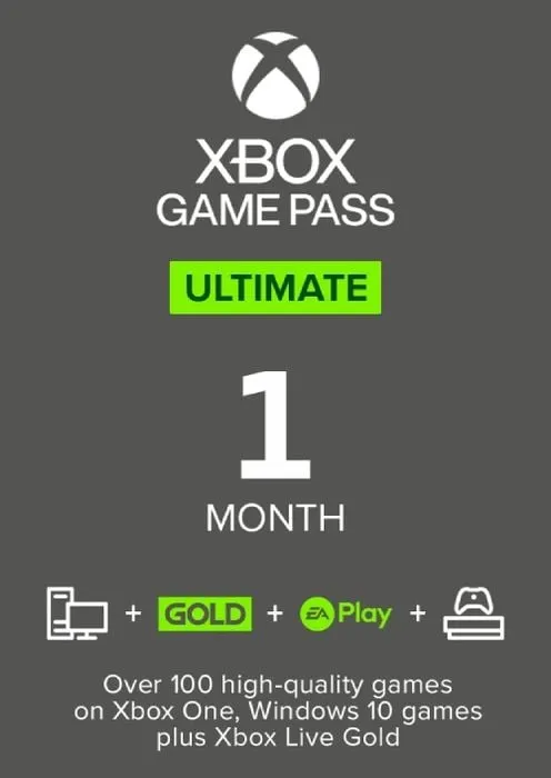 1 Month Xbox Game Pass Ultimate Xbox One / (EU) - Microsoft Key - Europe & UK