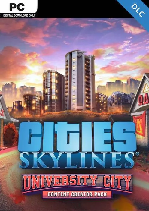 Cities Skylines - Content Creator Pack University City DLC - Steam Key - Worldwide