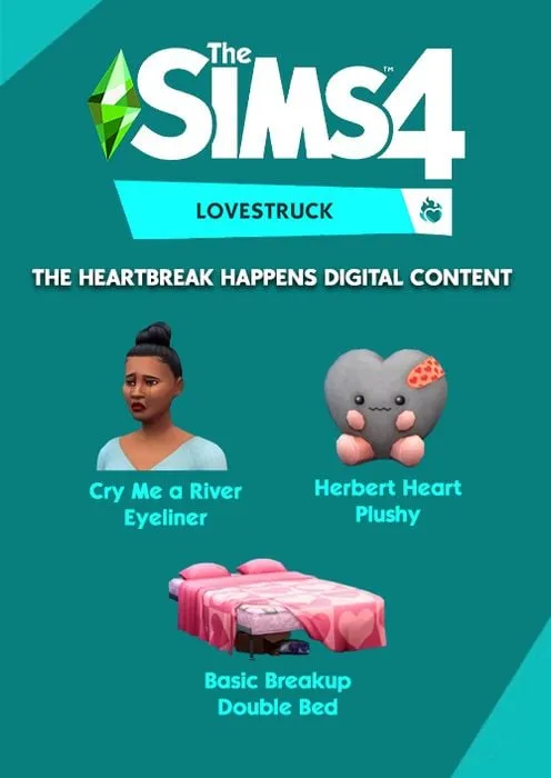 The Sims 4: Lovestruck The Heartbreak Happens Bonus DLC /Mac - EA App Key - Worldwide