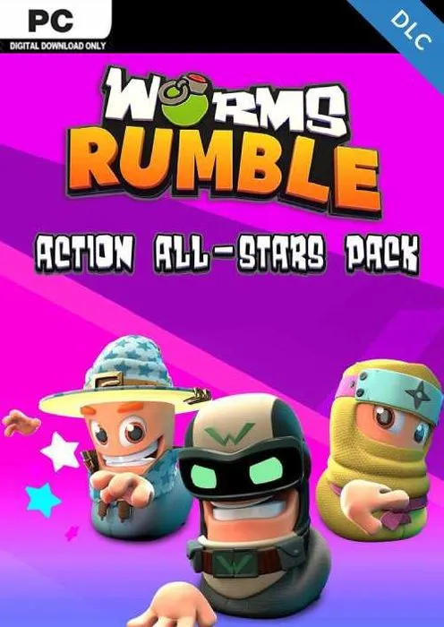 Worms Rumble - Action All-Stars Pack - DLC - Steam Key - Worldwide