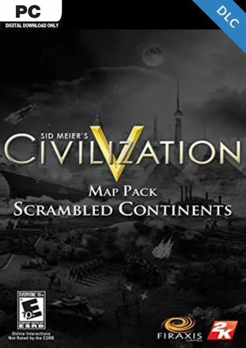 Civilization V Scrambled Continents Map Pack - Steam Key - Worldwide