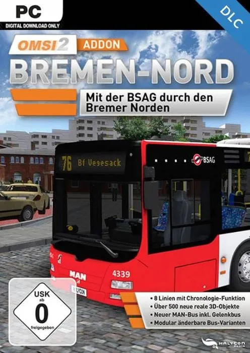 OMSI 2 Add-on Bremen-Nord - DLC - Steam Key - Worldwide