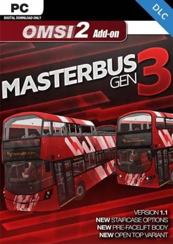 OMSI 2 Add-On Masterbus Gen 3 Pack - DLC - Steam Key - Worldwide