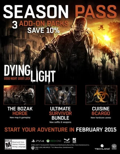 Dying Light Season Pass - Steam Key - Worldwide