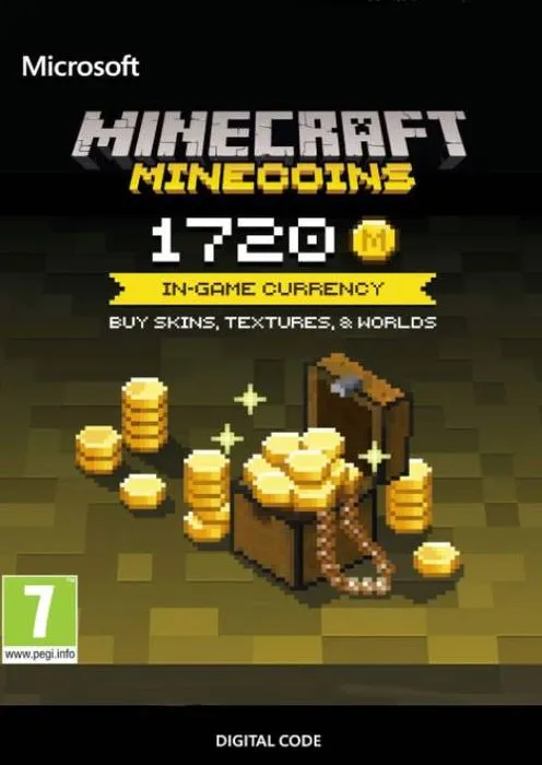 Minecraft: 1720 Minecoins - Minecraft Key - Worldwide