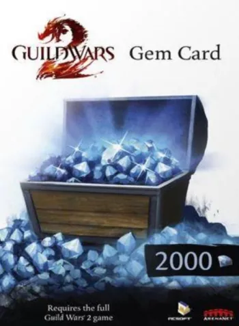 Guild Wars 2 2000 Gem Points Card () - ArenaNet Key - Worldwide