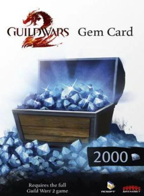 Guild Wars 2 2000 Gem Points Card () - ArenaNet Key - Worldwide