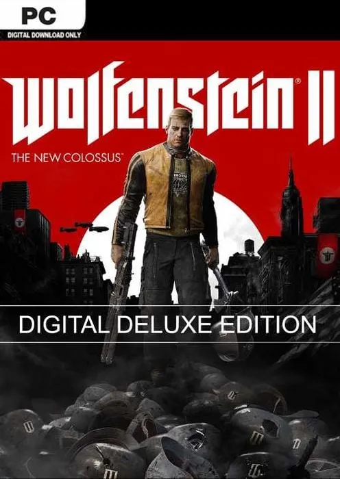 Wolfenstein II 2 The New Colossus Deluxe Edition - Steam Key - Worldwide