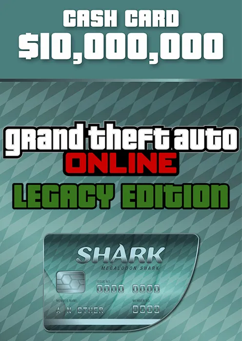 Grand Theft Auto Online (GTA V: Legacy Edition): Megalodon Cash Card - Rockstar Games Launcher - Rockstar Games Key - Worldwide