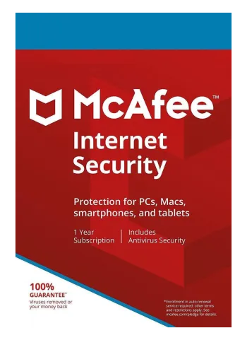 McAfee Internet Security, 3 devices, 1 year