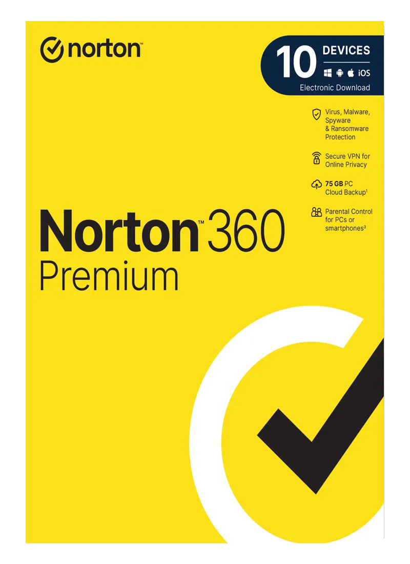 Norton 360 Premium, 10 users, 2 years