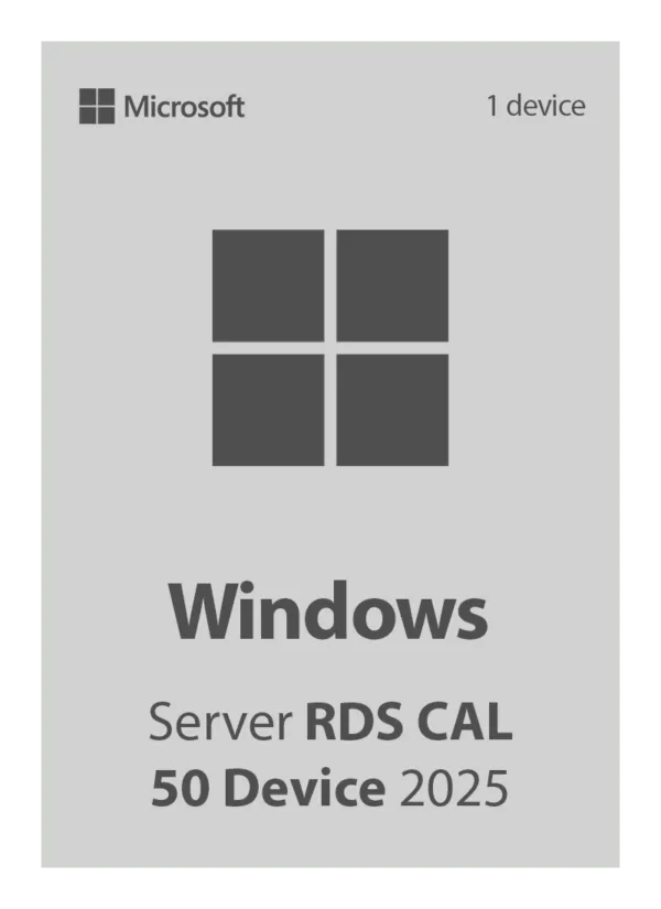 Licență Windows Server 2025 RDS CAL, 50 devices