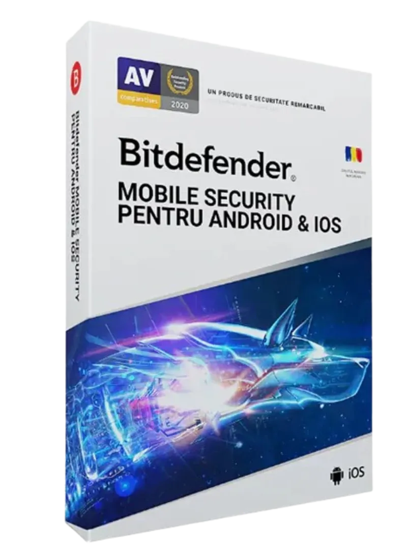 Bitdefender Mobile Security – 3 devices (Android & iOS) / 1 year, retail license