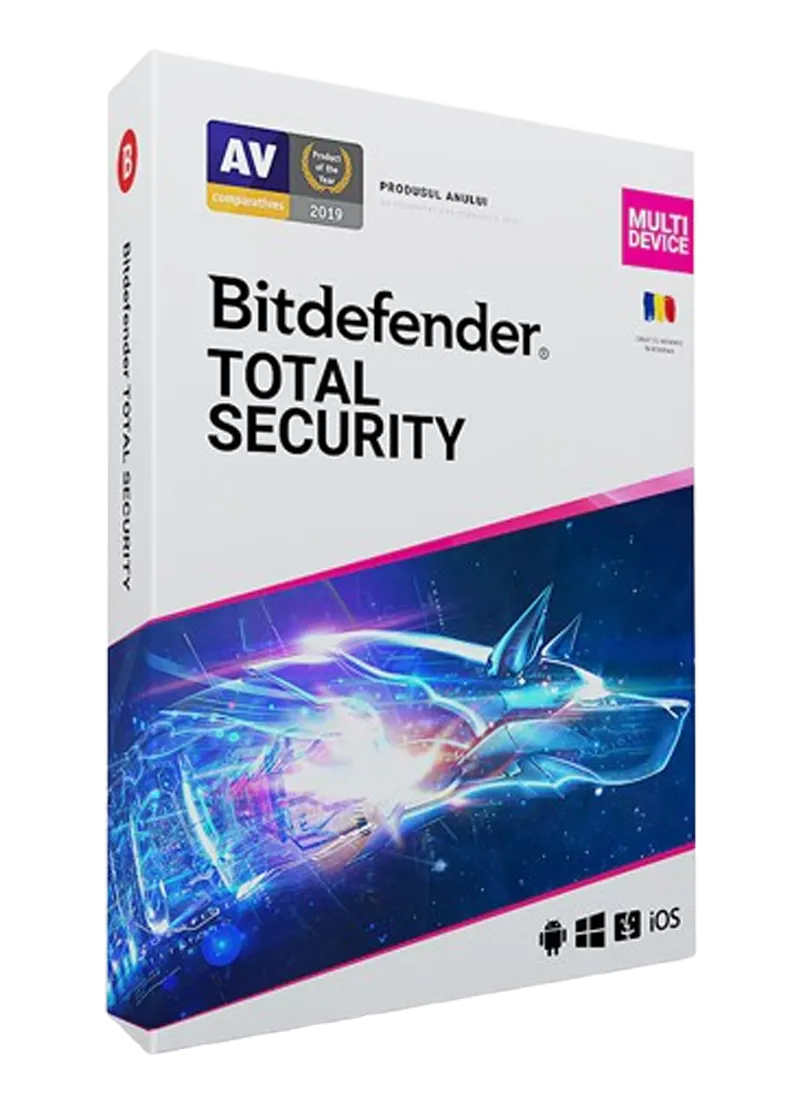 Bitdefender Total Security – 5 devices – 1 year, retail license