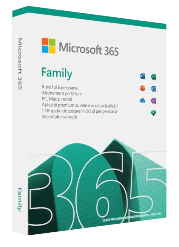 Licență Microsoft Office 365 Family, 1 year – 30 devices