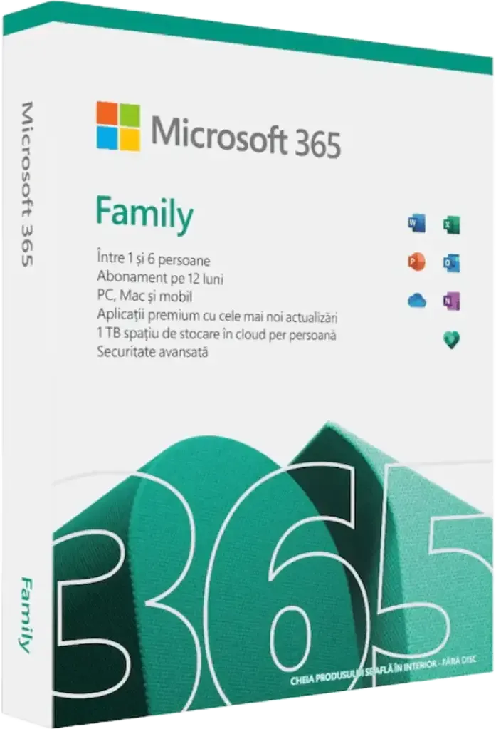 Licență Microsoft Office 365 Family, 1 year – 30 devices