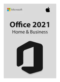 Licență Office 2021 Home & Business pentru macOS