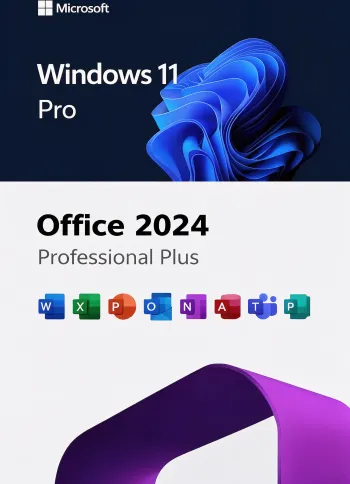 Pachet Windows 11 Pro Retail + Office 2024 Pro Plus